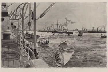 Die Kanalflotte vor Anker in Mount